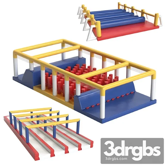 Large obstacle course miss muddy (set 2) 3D Model Download