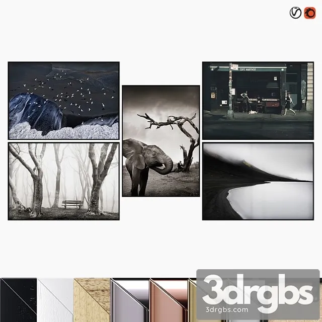 Large Painting Set 3D Model Download