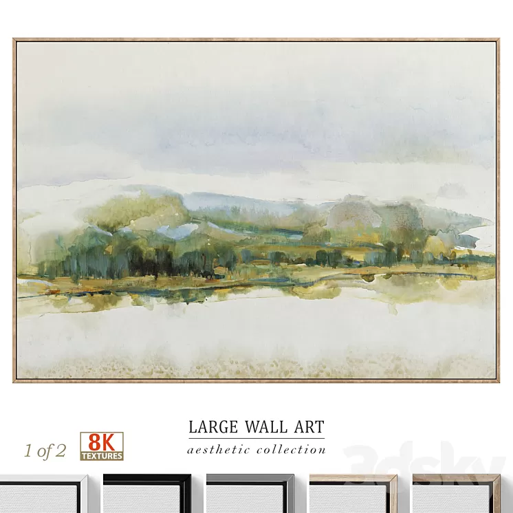 Large Panoramic Calm Landscape Wall Art C-702 3D Model Free Download Large Panoramic Calm Landscape Wall Art C-702 3D Model Free Download