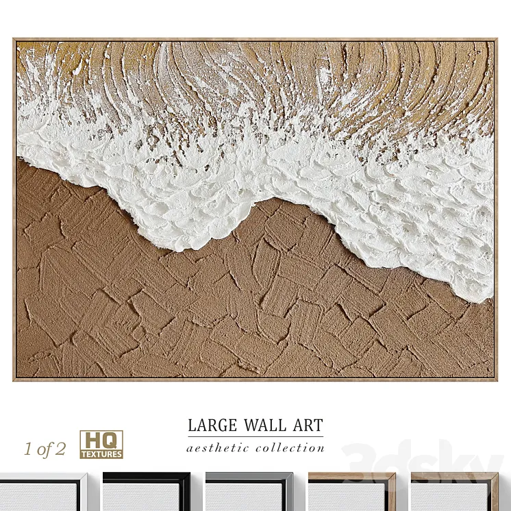 Large Panoramic Relief Plaster Wall Art C-837 3D Model Free Download