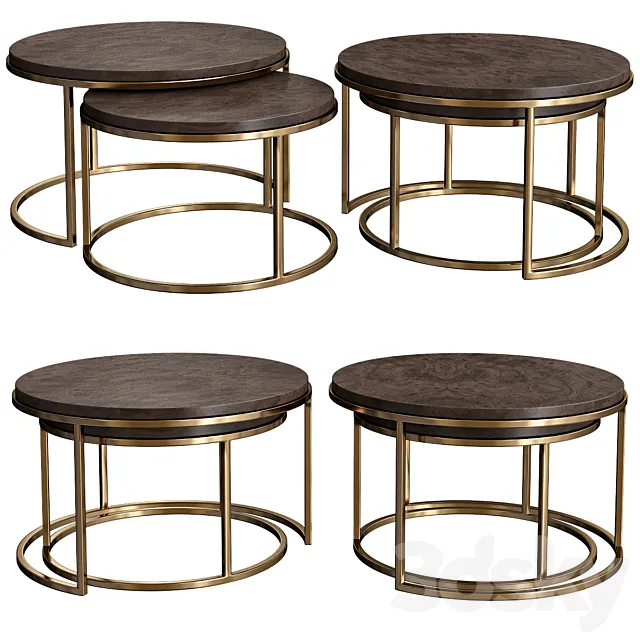 Large Round Side Table 3DModel