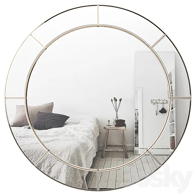 Large Round Wall Mirror BRYS3835 3D Model Large Round Wall Mirror BRYS3835 3D Model