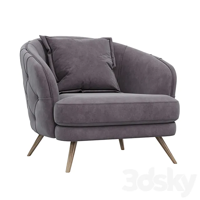 Lario armchair 3D Model