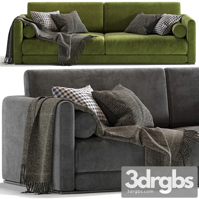 Lario Flexform 2 Seats Sofa 03 1 3D Model Download Lario Flexform 2 Seats Sofa 03 1 3D Model Download