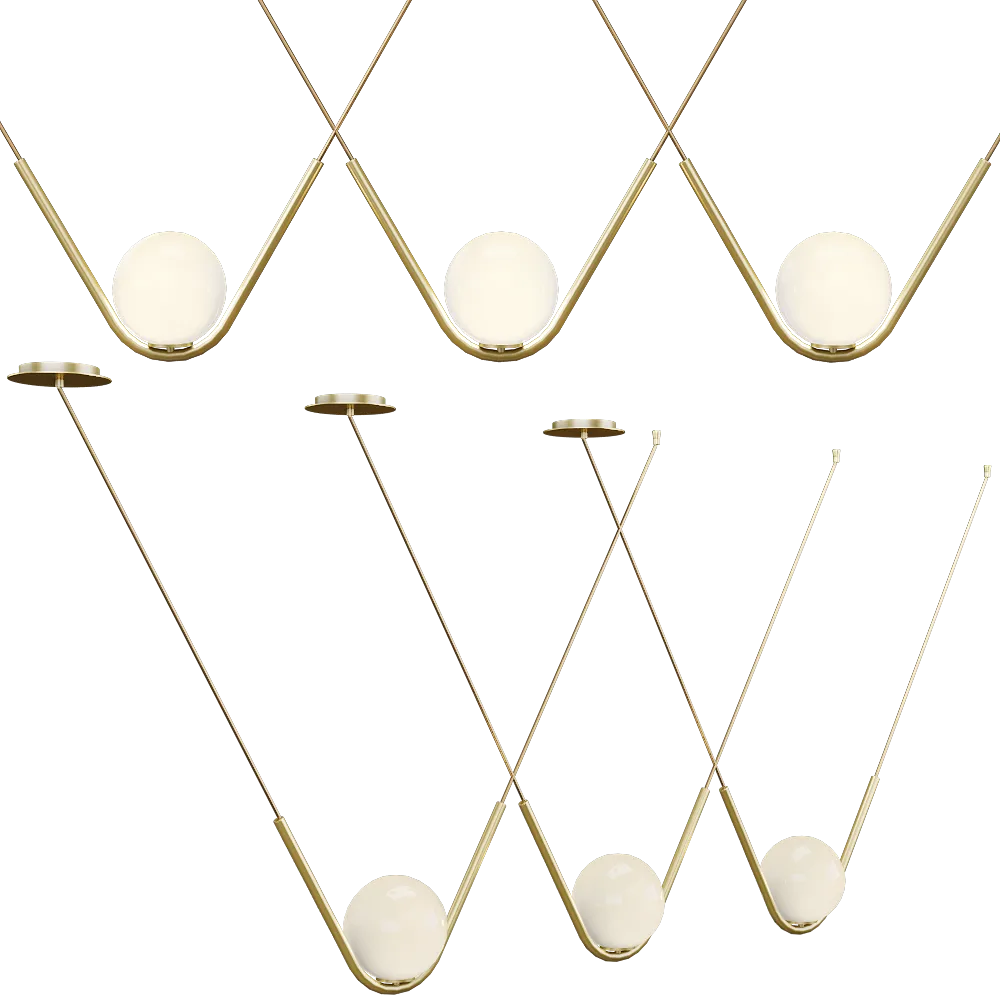 Larose Guyon – Pendant lamp Perle 1 Trio 3D Model