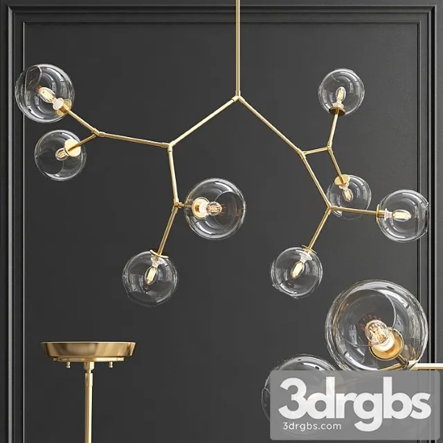 Larry 8 Light Sputnik Chandelier 3D Model Download