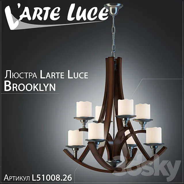 Larte luce Brooklyn L51008.26 2 3D Model Larte luce Brooklyn L51008.26 2 3D Model
