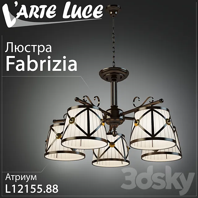 Larte Luce Fabrizia L12155.88 3DModel Larte Luce Fabrizia L12155.88 3DModel