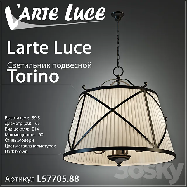 Larte luce Torino L57705-88 3DModel Larte luce Torino L57705-88 3DModel