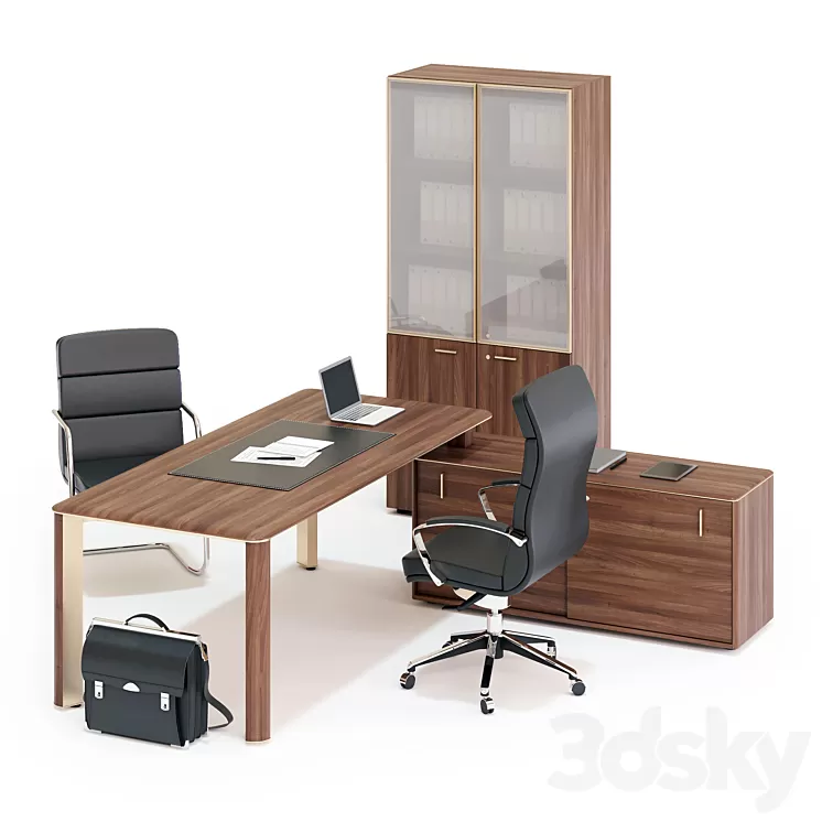 LAS LULIO Executive Desk 3D Model
