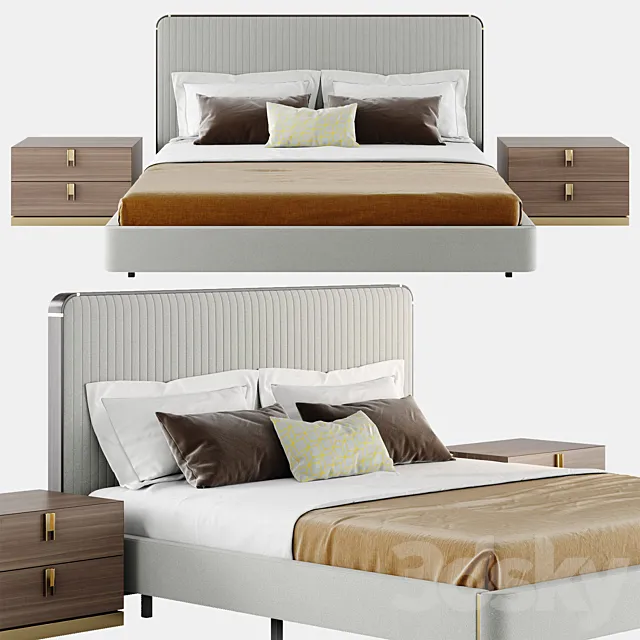 Laskasas ANNY Bed 3DModel Laskasas ANNY Bed 3DModel