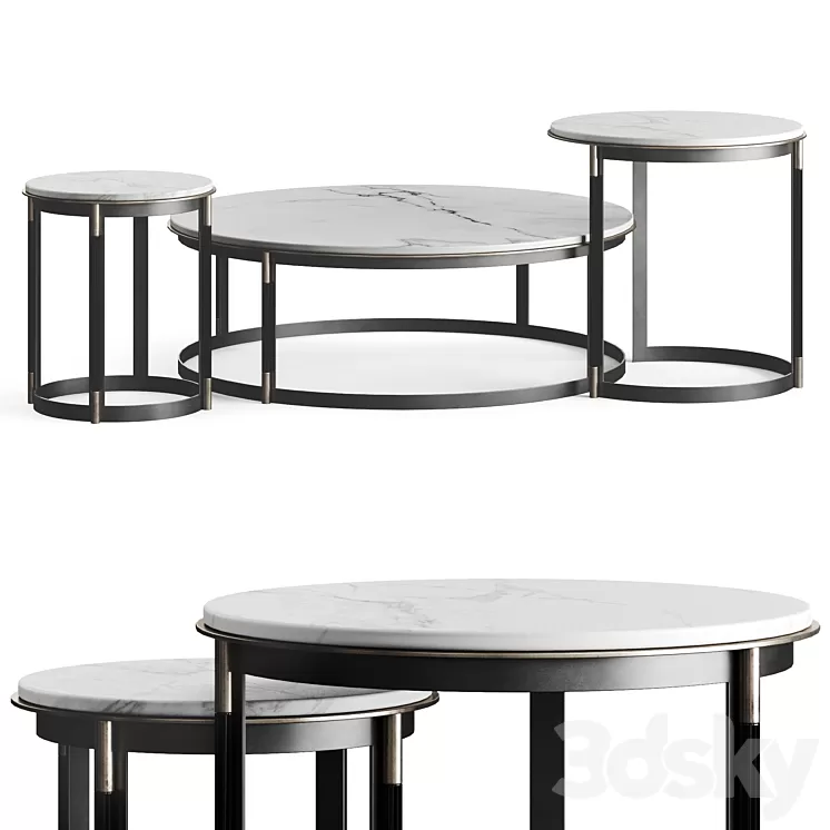 Laskasas Lyssa Coffee Table 3D Model Laskasas Lyssa Coffee Table 3D Model