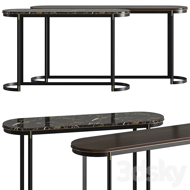 Laskasas Lyssa Console Table 3D Model