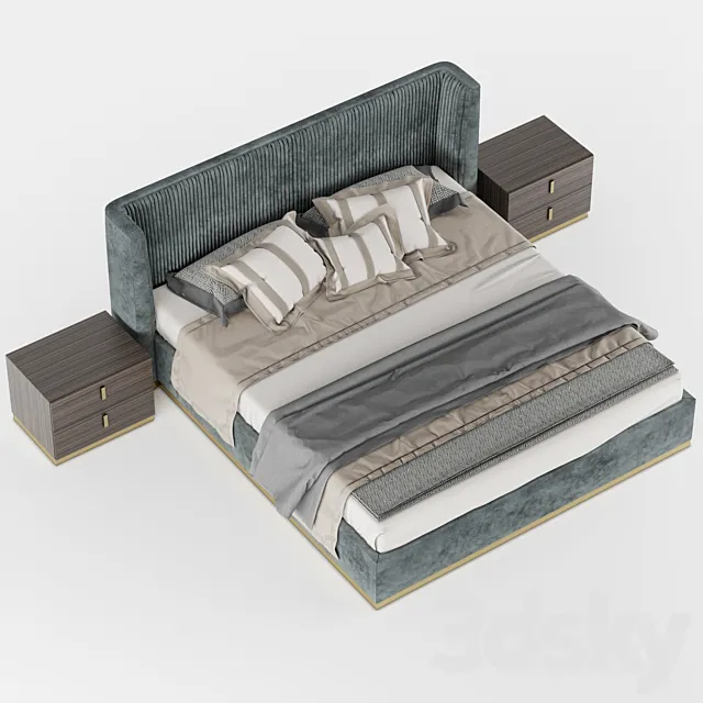 Laskasas MIUZZA bed 3DModel Laskasas MIUZZA bed 3DModel