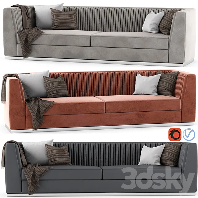 Laskasas MIUZZA sofa 3D Model