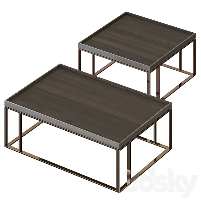 Laskasas Raw Coffee Tables 3DModel