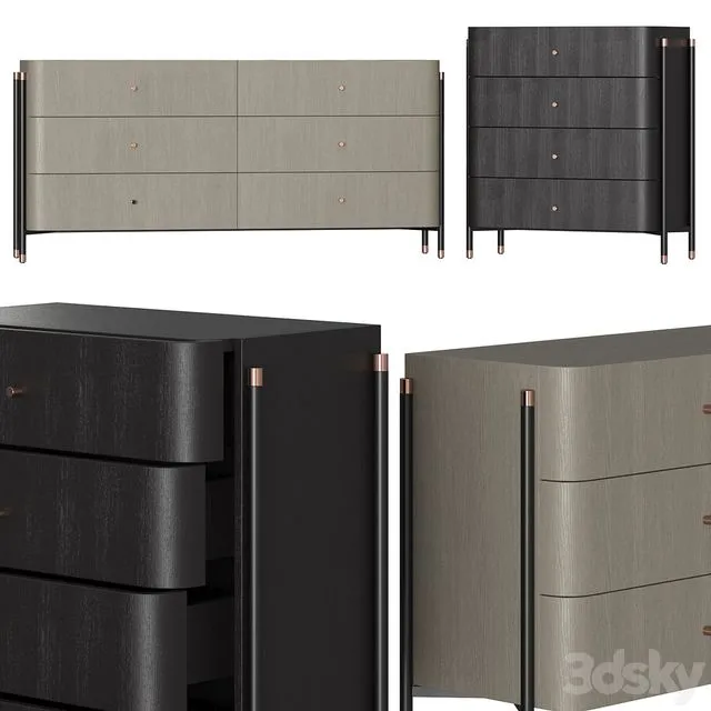 Laskasas rossie sideboard 3D Model Laskasas rossie sideboard 3D Model