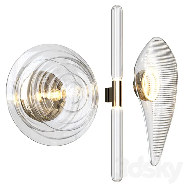 Lasvit Wall Lamp Collection 3D Model Lasvit Wall Lamp Collection 3D Model