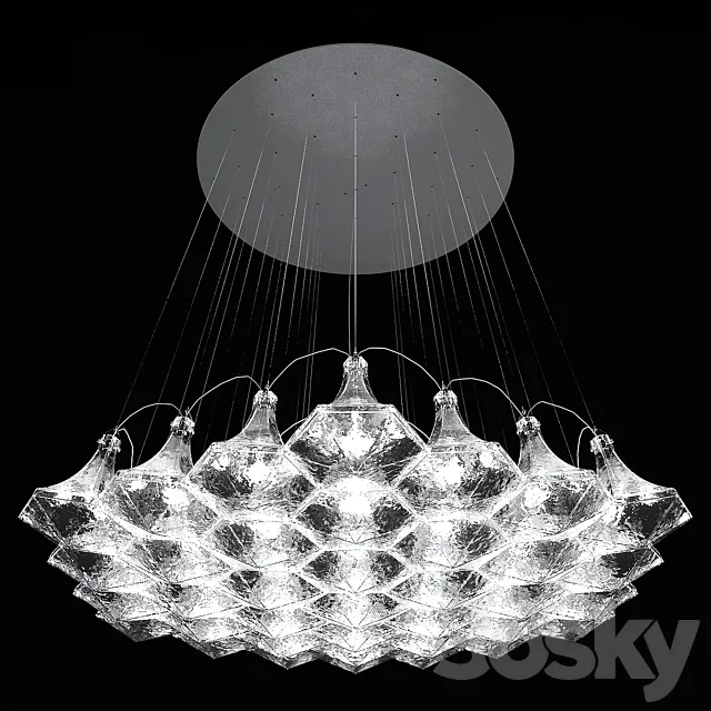 Lasvit_Facet Sculpture Cluster 37 3D Model Lasvit_Facet Sculpture Cluster 37 3D Model