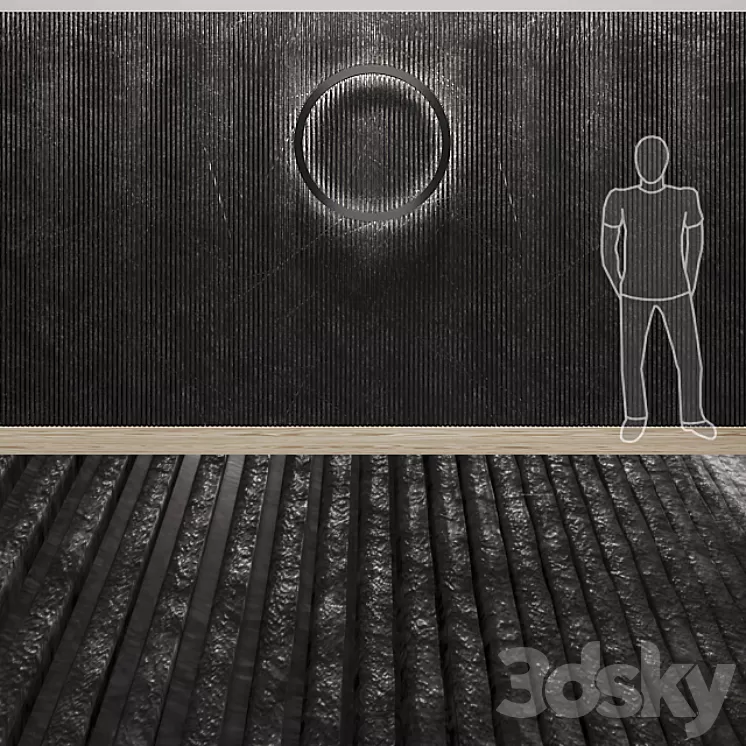 lath stone wall 3D Model lath stone wall 3D Model