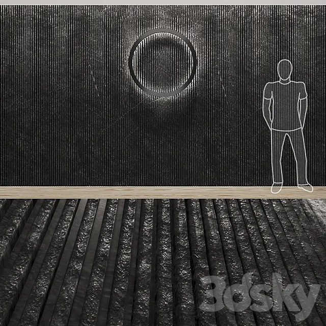 lath stone wall 3DModel lath stone wall 3DModel