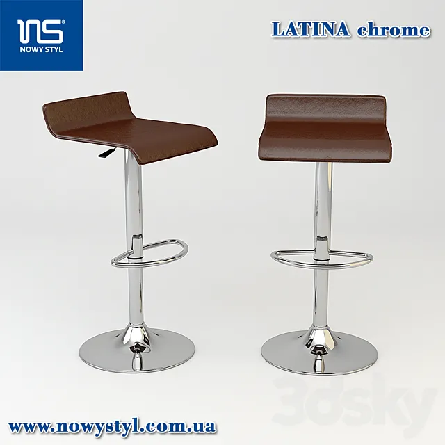 LATINA chrome 3D Model LATINA chrome 3D Model