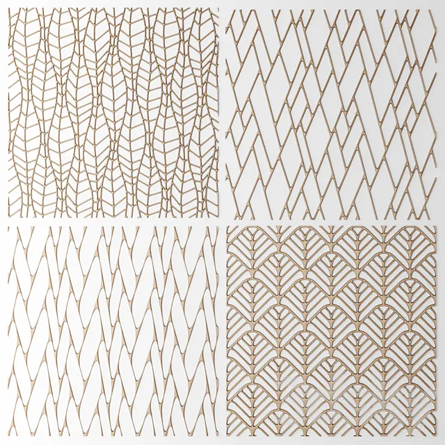 Lattice panel pattern art abstraction decorative interior wall decor 3D Model Lattice panel pattern art abstraction decorative interior wall decor 3D Model