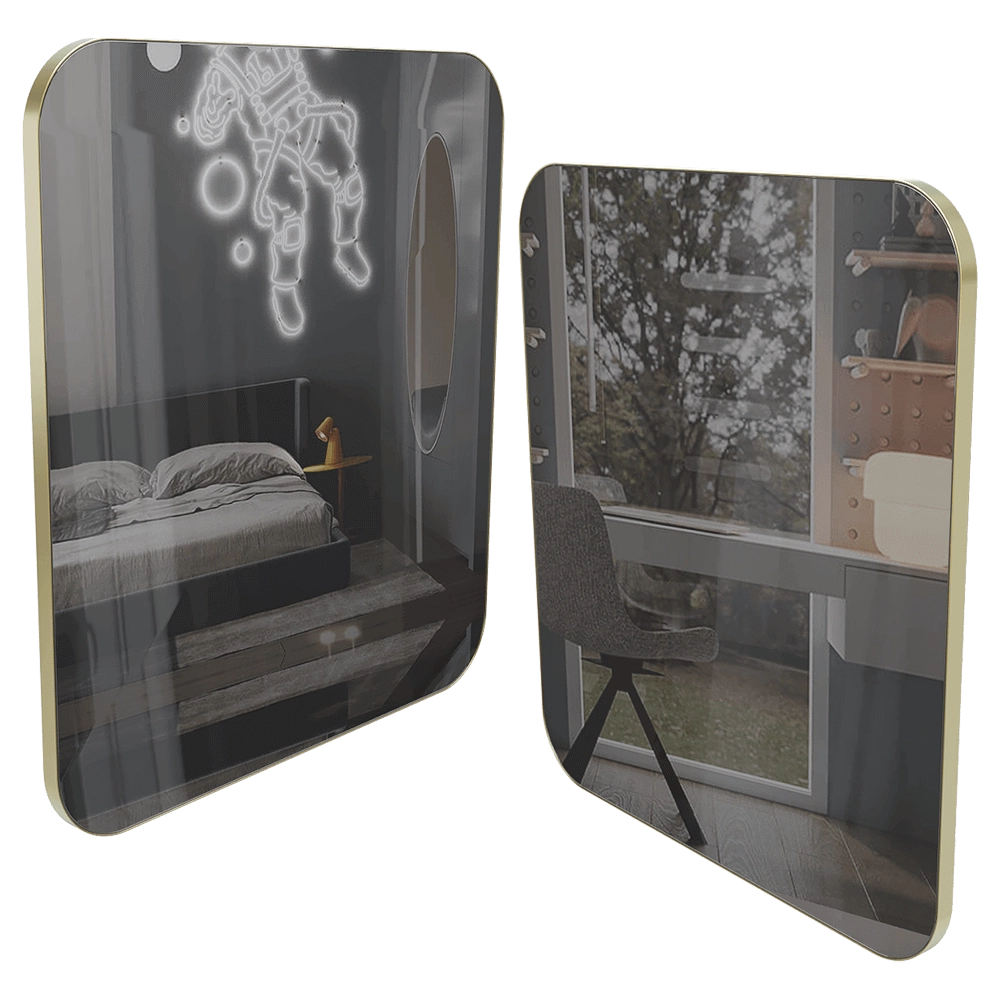 Latuning – Mirror with round corners 3D Model