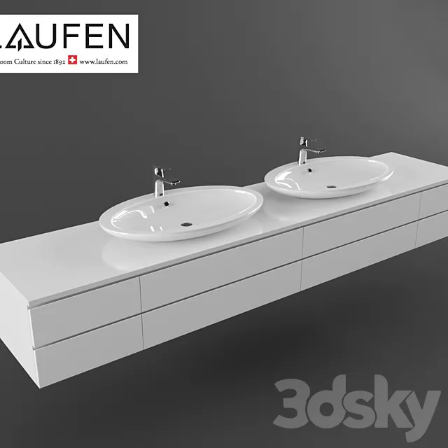 LAUFEN ILBAGNOALESSI ONE 3D Model LAUFEN ILBAGNOALESSI ONE 3D Model