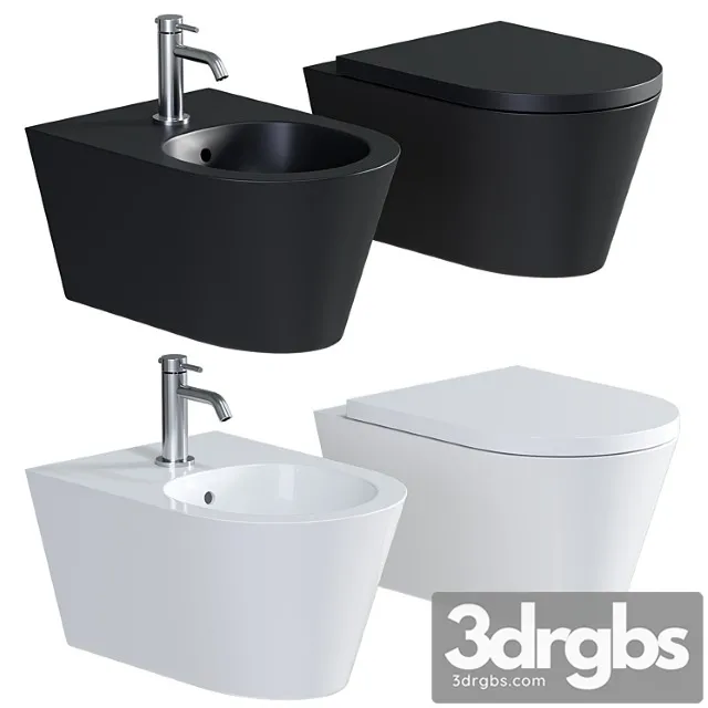 Laufen Kartell Spulrandloses Wand Wc Set Inkl Wc Sitz 3D Model Download