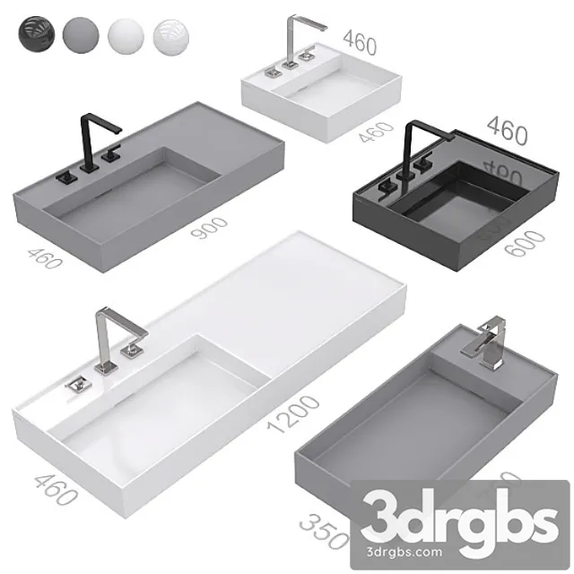 Laufen Kartell Washbasins 3D Model Download Laufen Kartell Washbasins 3D Model Download