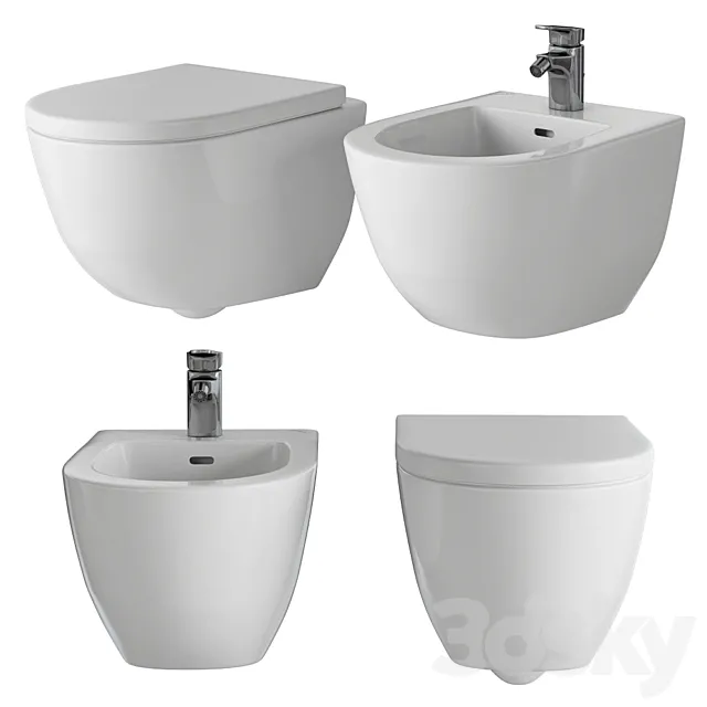 LAUFEN PRO WCS 820956. bidet 830952 3DModel