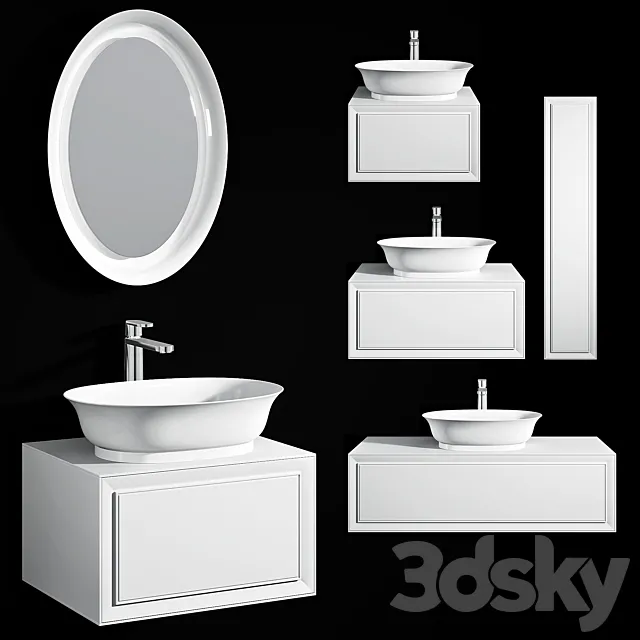 Laufen THE NEW CLASSIC washbasins 3D Model Laufen THE NEW CLASSIC washbasins 3D Model