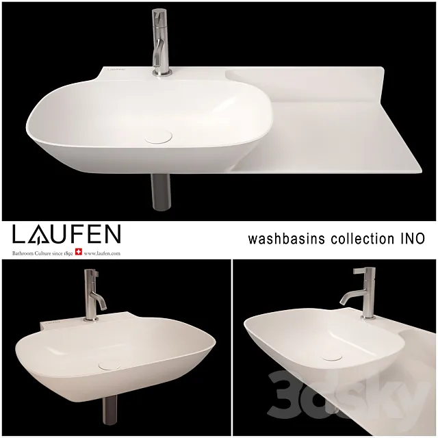 Laufen washbasins INO 3D Model Laufen washbasins INO 3D Model