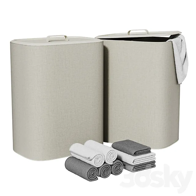 Laundry basket Tota 2 3D Model Laundry basket Tota 2 3D Model