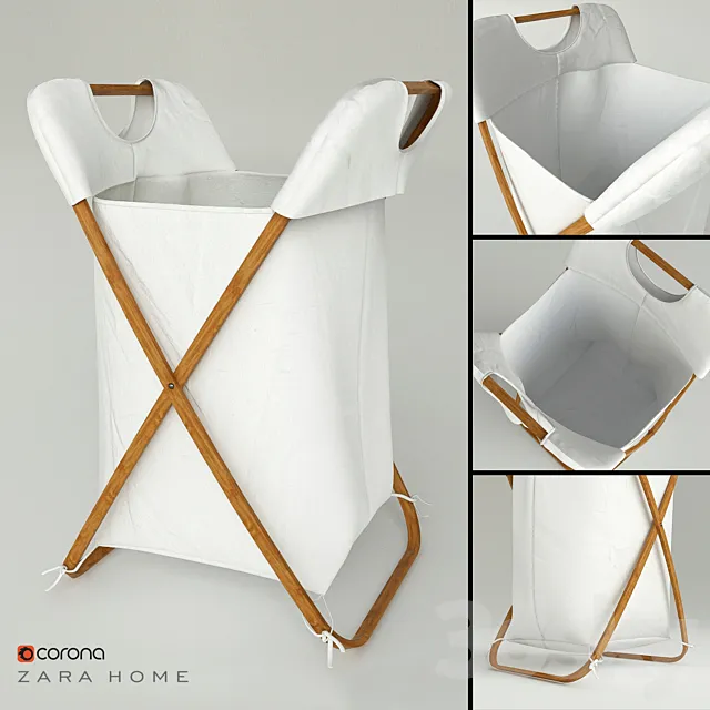 Laundry basket ZARAHOME 3D Model Laundry basket ZARAHOME 3D Model