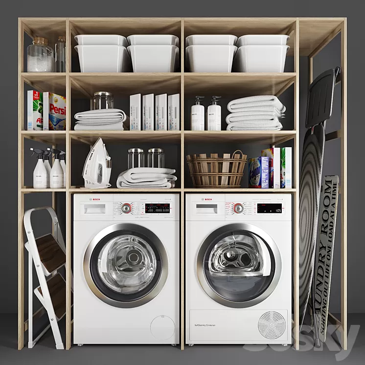 Laundry decor 3D Model