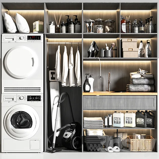 laundry room 006 3D Model