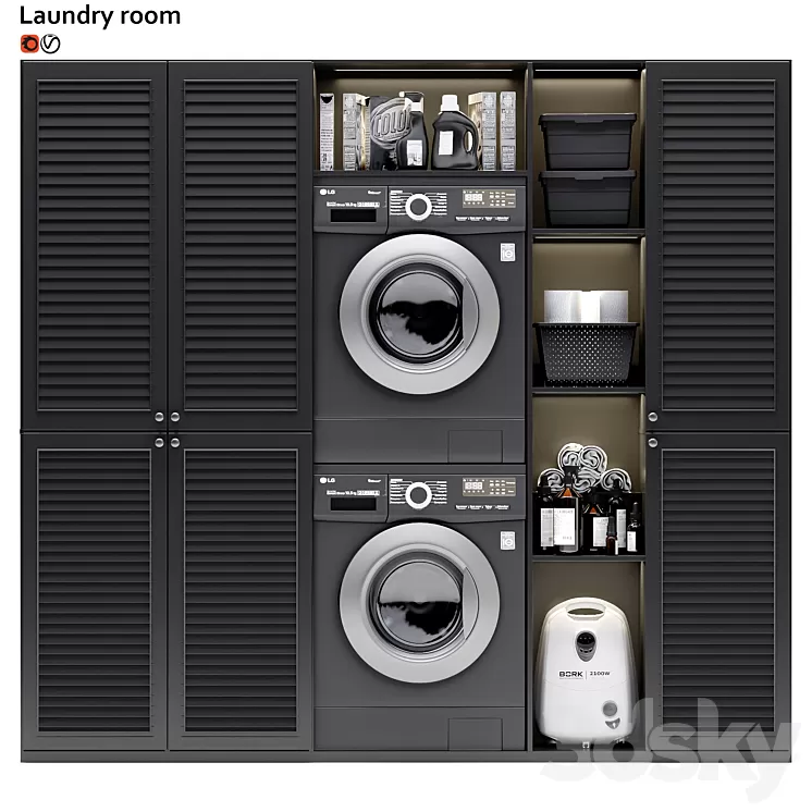 Laundry room 05 3D Model
