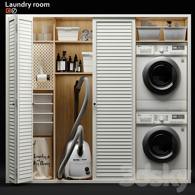 Laundry room 07 3D Model