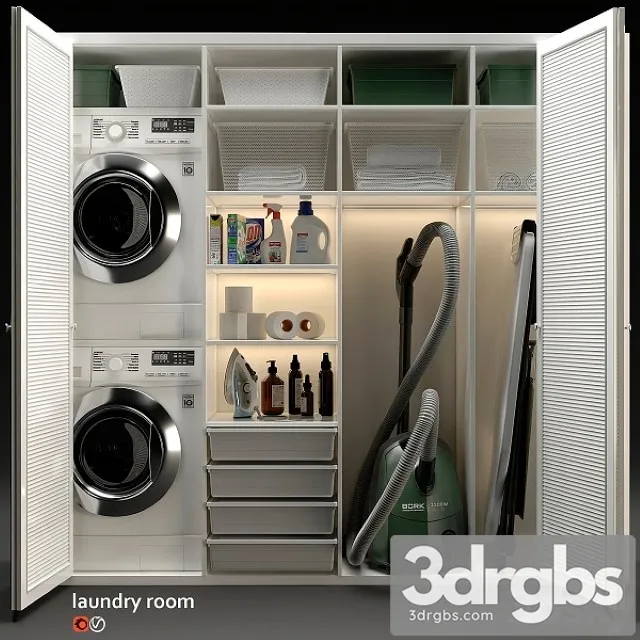 Laundry Room 1 3D Model Download