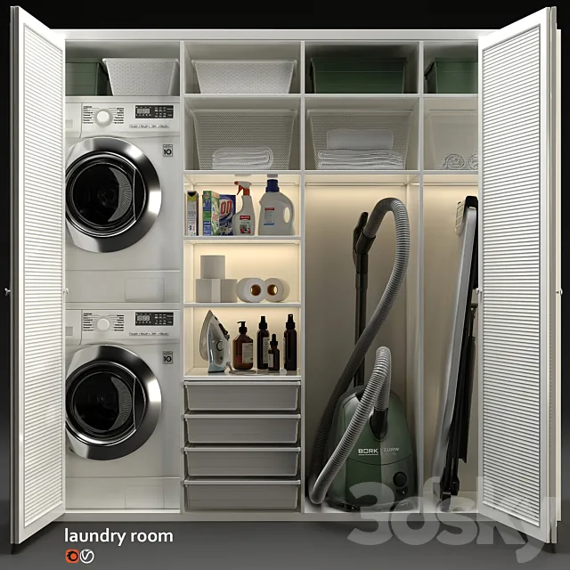 Laundry room 3D Model