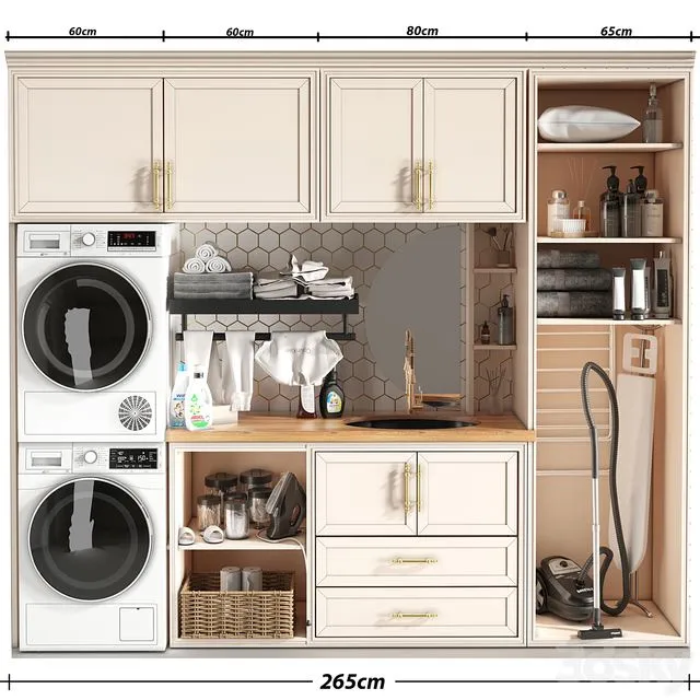 Laundry room_vol05 3D Model