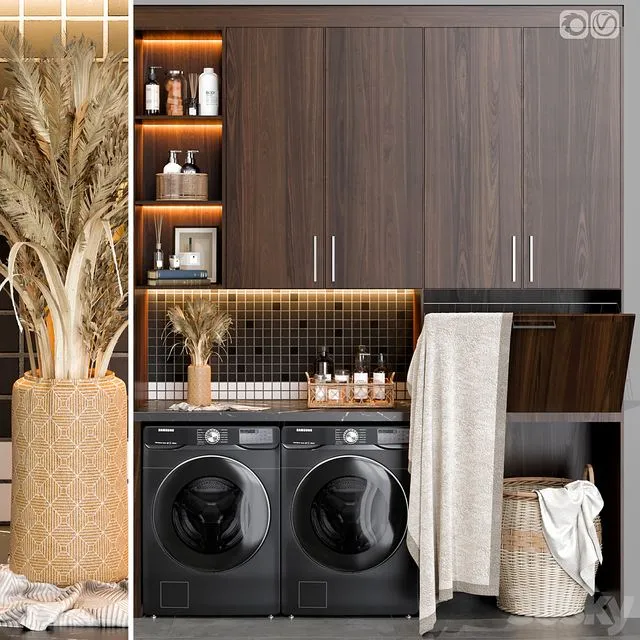 Laundry set 02 3D Model