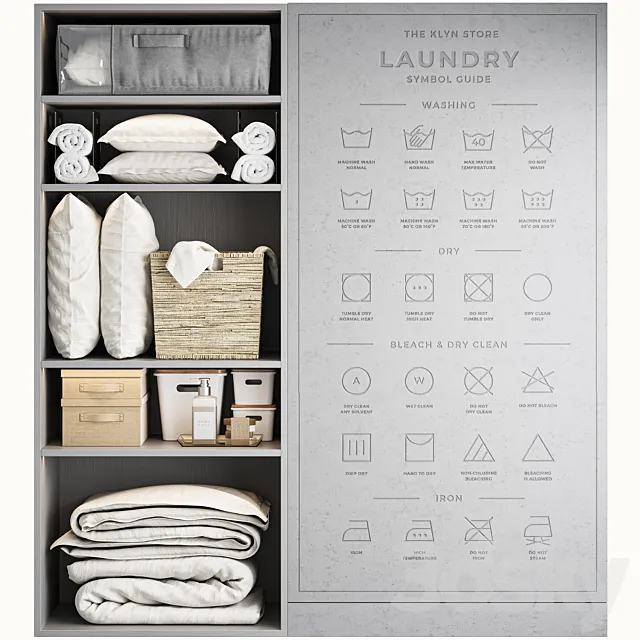 Laundry set 03 3D Model Laundry set 03 3D Model