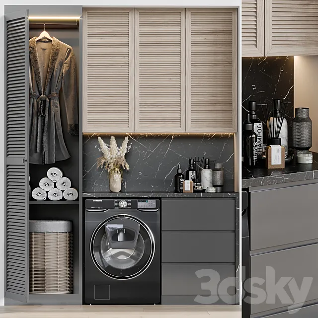 Laundry set 10 3D Model Laundry set 10 3D Model