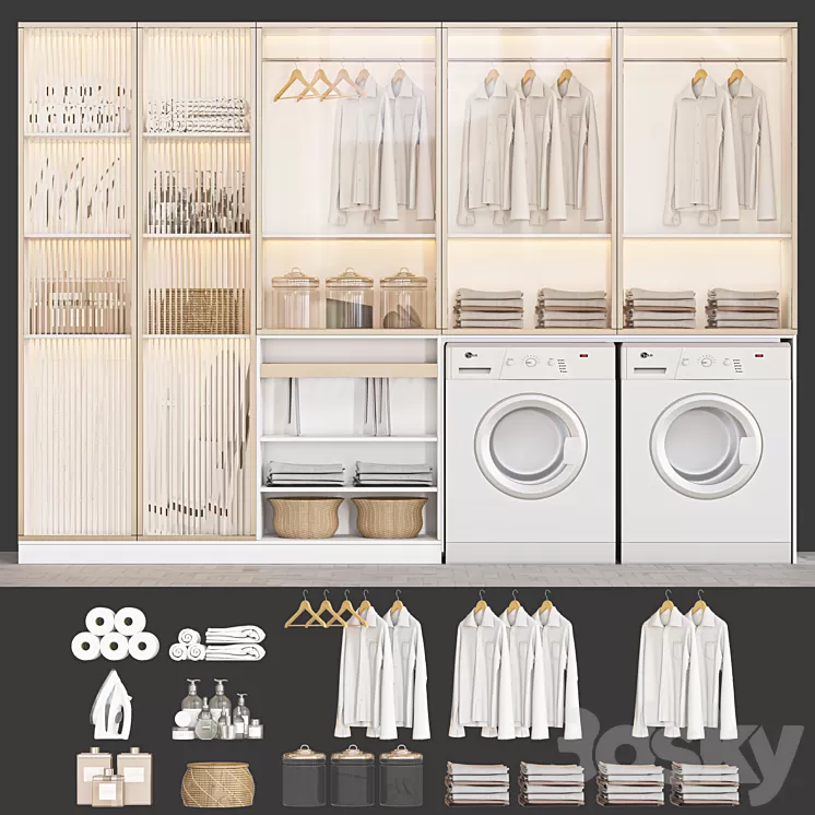 laundry set 104 3D Model Free Download laundry set 104 3D Model Free Download