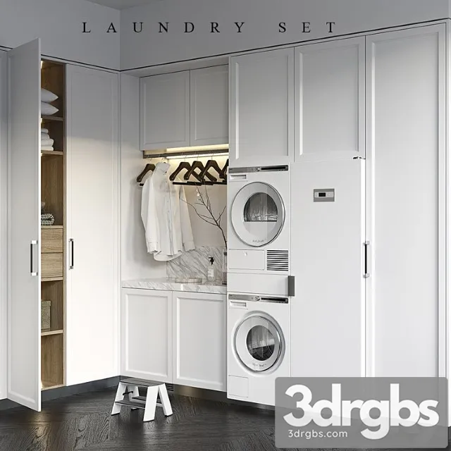Laundry Set 2 3D Model Download