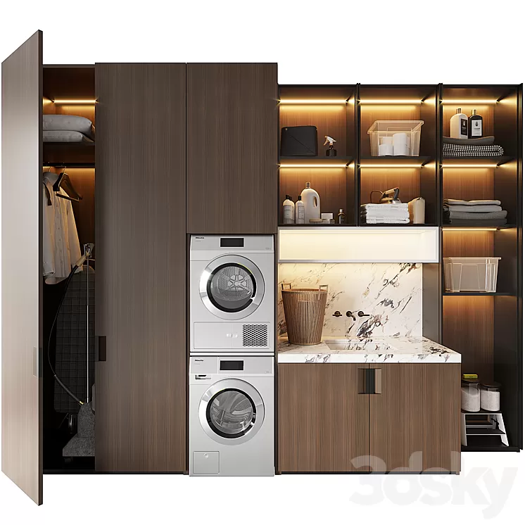 Laundry set 3D Model Free Download Laundry set 3D Model Free Download