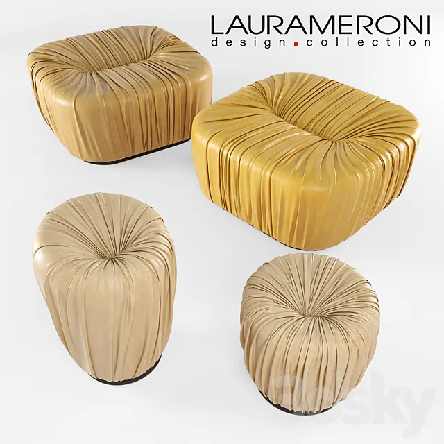 Laura Meroni poufs 3D Model Laura Meroni poufs 3D Model